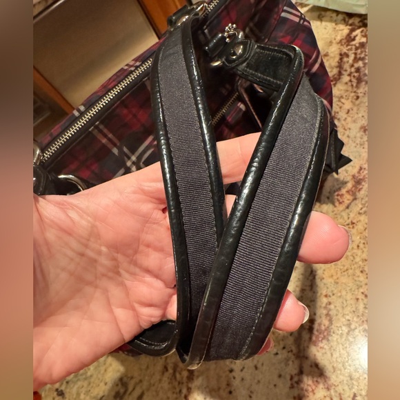 Coach Poppy Large Tartan Plaid Satchel with Matching Wristlet - Picture 8 of 16